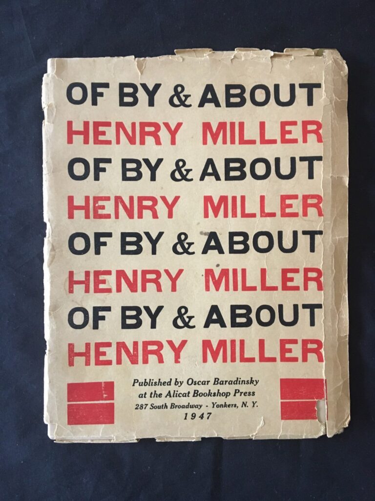 Henry Miller First Edition