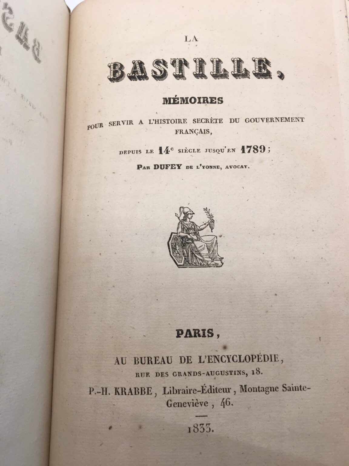 Bastille Dufey 1833