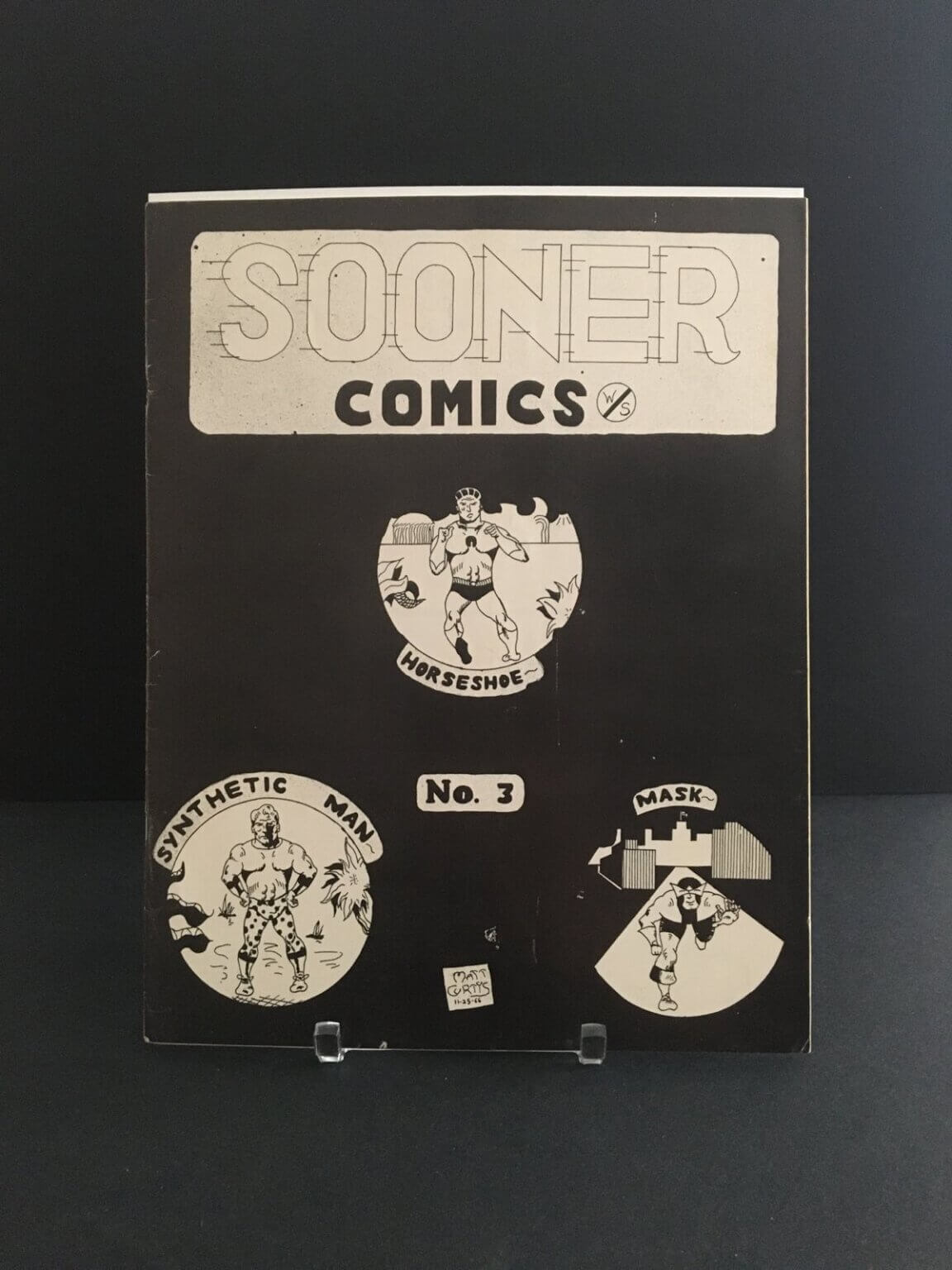 Sooner Comics Fanzine Jack Cole Plastic Man Matt Curtis Synthetic Man Wally Wood Witzend