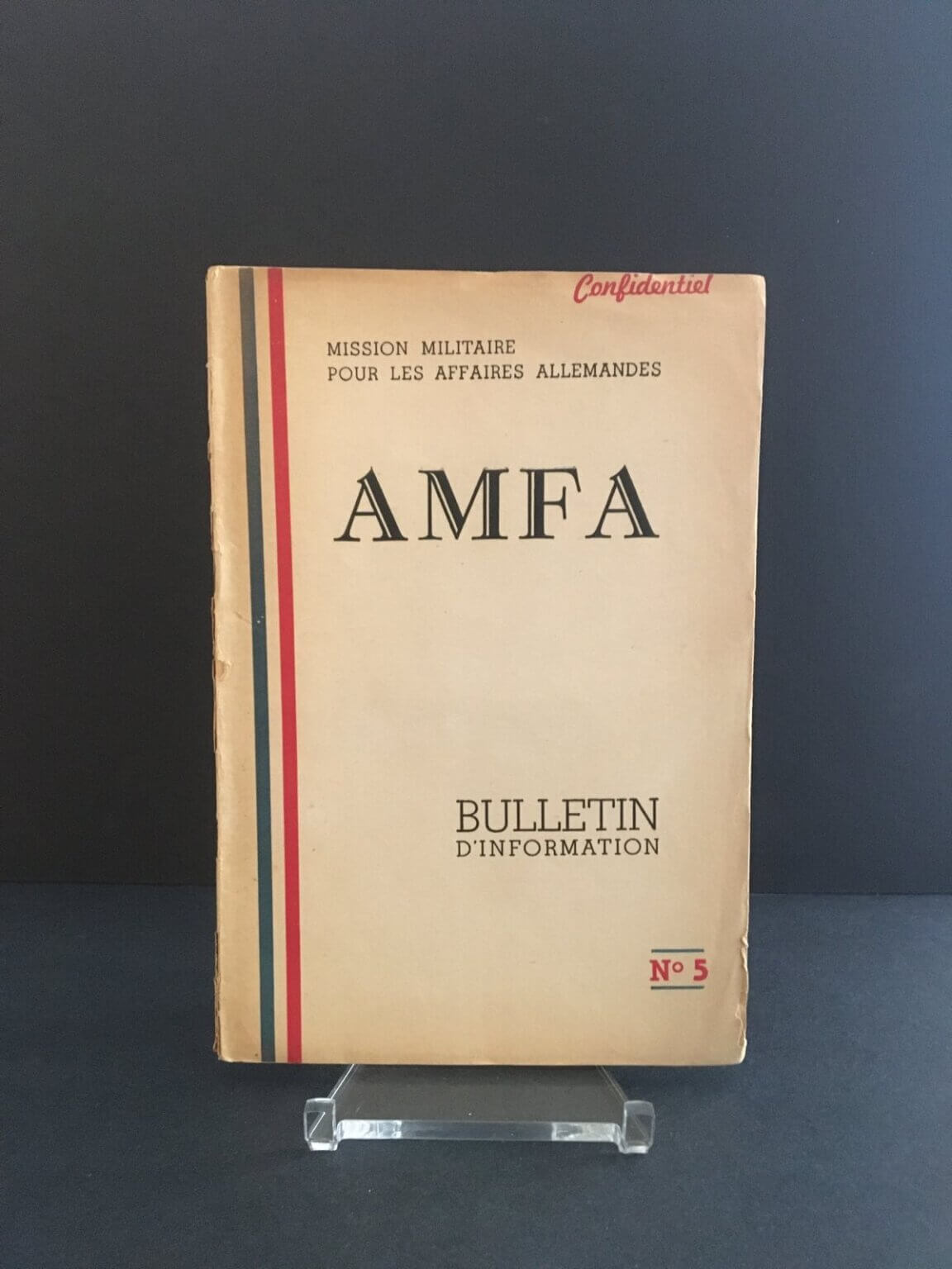 AMFA Bulletin 5 1945 German Occupation Operation Werwolf Nazi Resistance