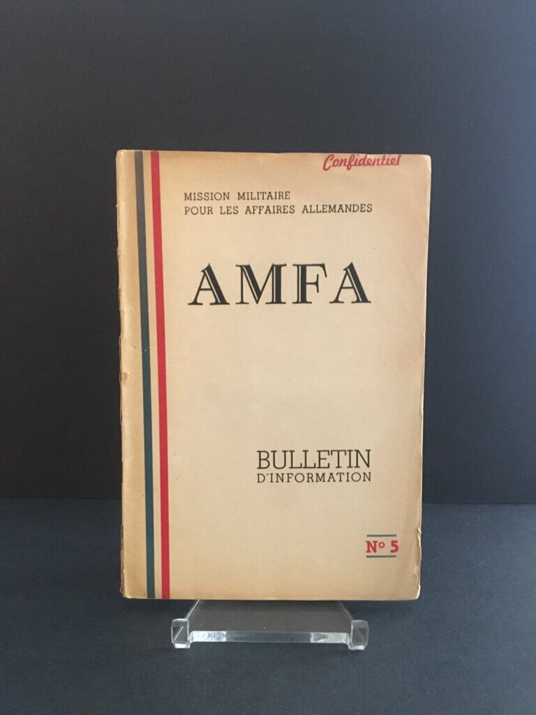 AMFA Bulletin 5 1945 German Occupation Operation Werwolf Nazi Resistance