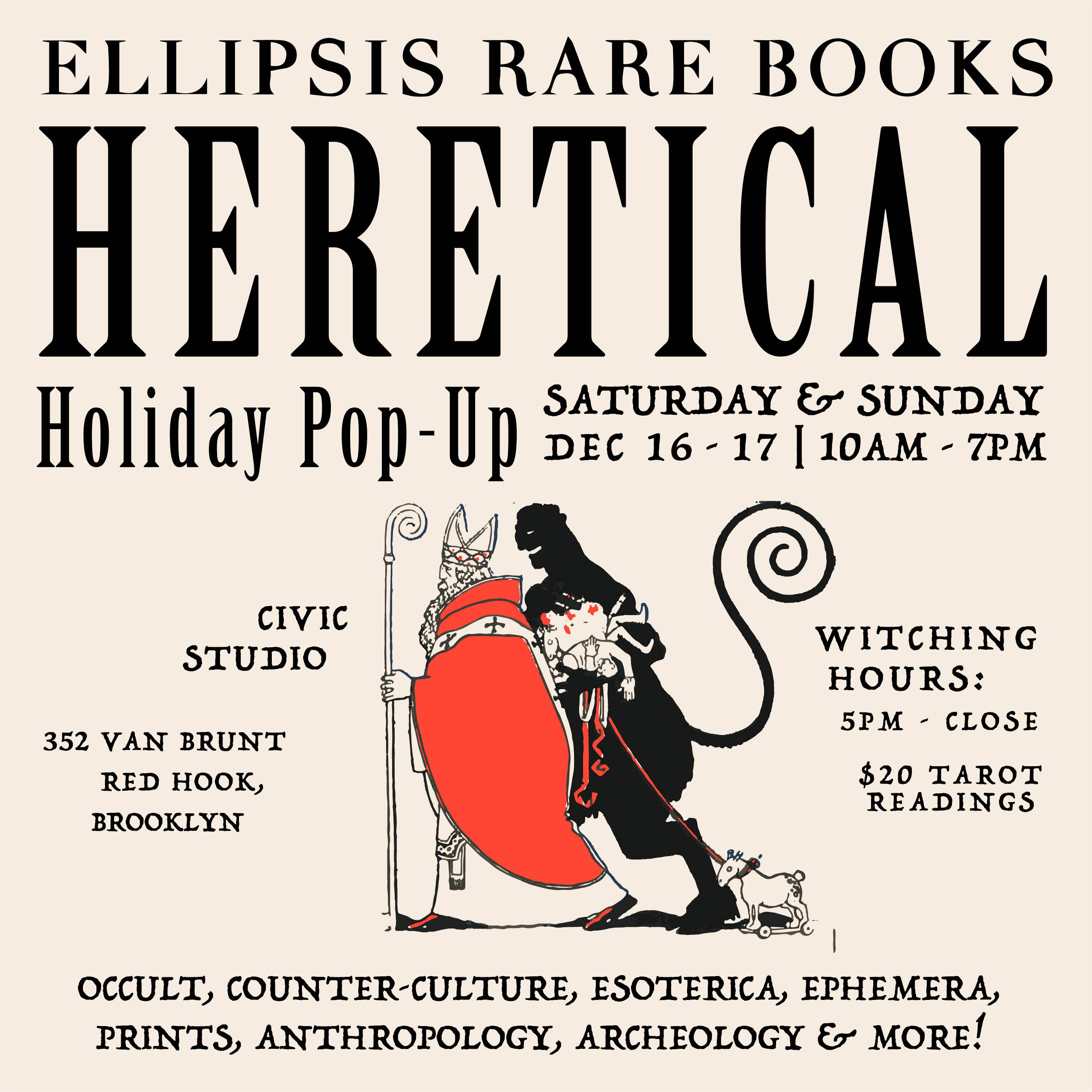 Ellipsis Rare books Heretical Holiday Pop-Up