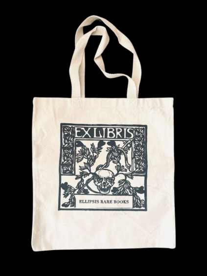 Ellipsis Rare Tote Bag Ellipsis Rare Books Ex Libris Bookplate Logo