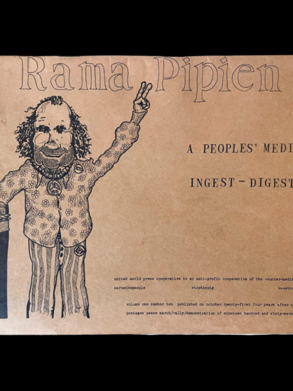 Rama Pipien Collective Underground Magazine Newspaper Abbie Hoffman Huey Newton Black Panthers Yippies Hippies