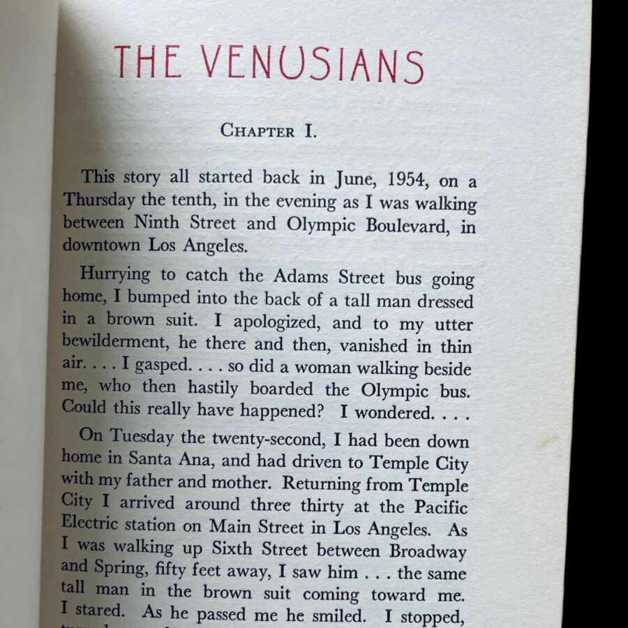 The Venusians Lee Crandall First Edition UFO Space Brothers Ufology 1955