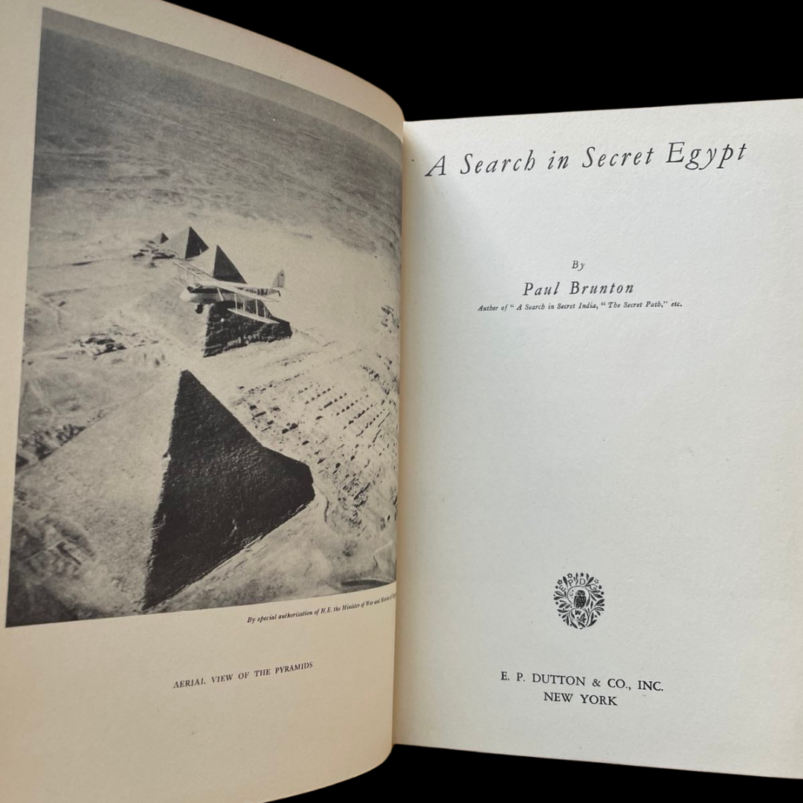 A Search In Secret Egypt. E.P. Dutton & Co Inc. New York. 1936 Paul Brunton Occult Magic Egyptian India First Edition