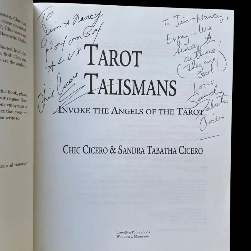 Tarot Talismans : Chic and Sandra Cicero 2006 [ Signed ] - Image 2