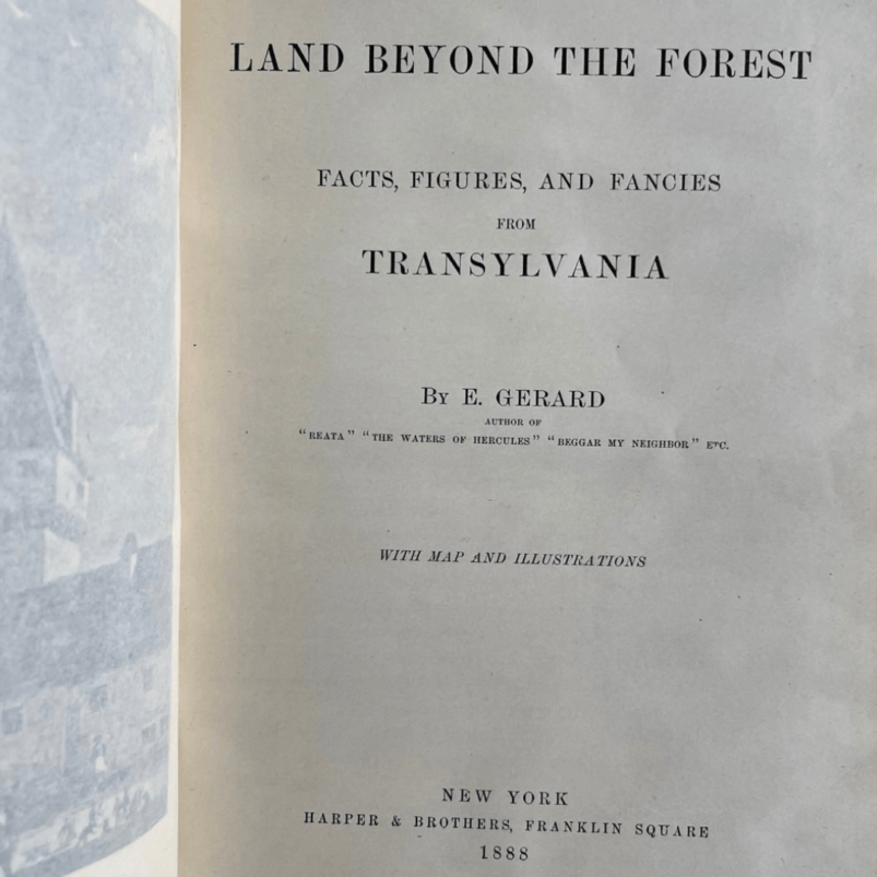 The Land Beyond The Forest Emily Gerard 1888 First American Edition Transylvania Vampire Vampires Folklore Dracula Bram Stoker Nosferatu