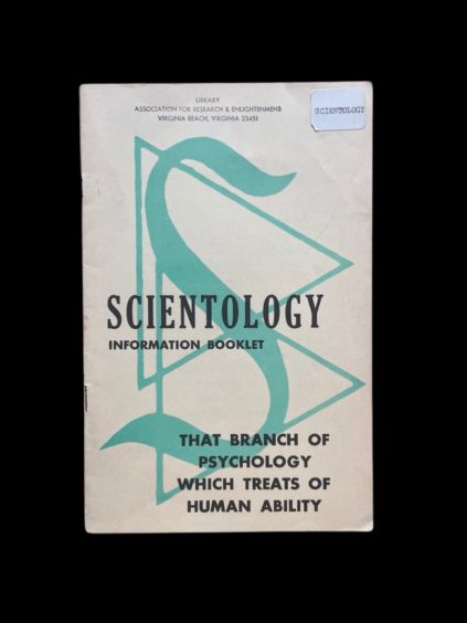 Scientology Information Booklet That Branch of Psychology Which Treats Of Human Ability L Ronn Hubbard 1956 ARE Library Edgar Cayce Dianetics Rare