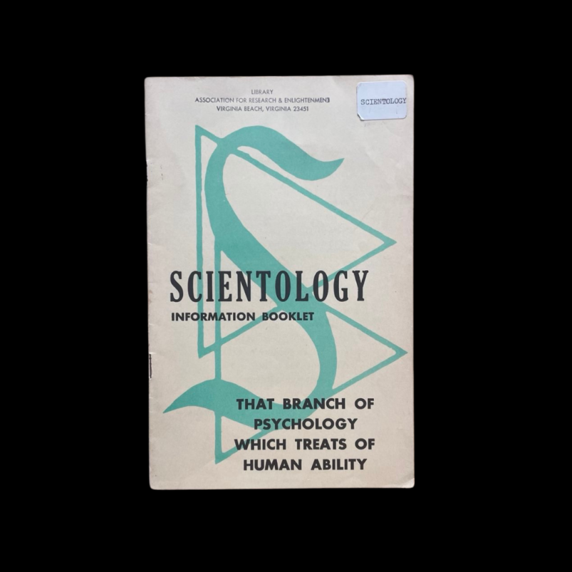 Scientology Information Booklet That Branch of Psychology Which Treats Of Human Ability L Ronn Hubbard 1956 ARE Library Edgar Cayce Dianetics Rare