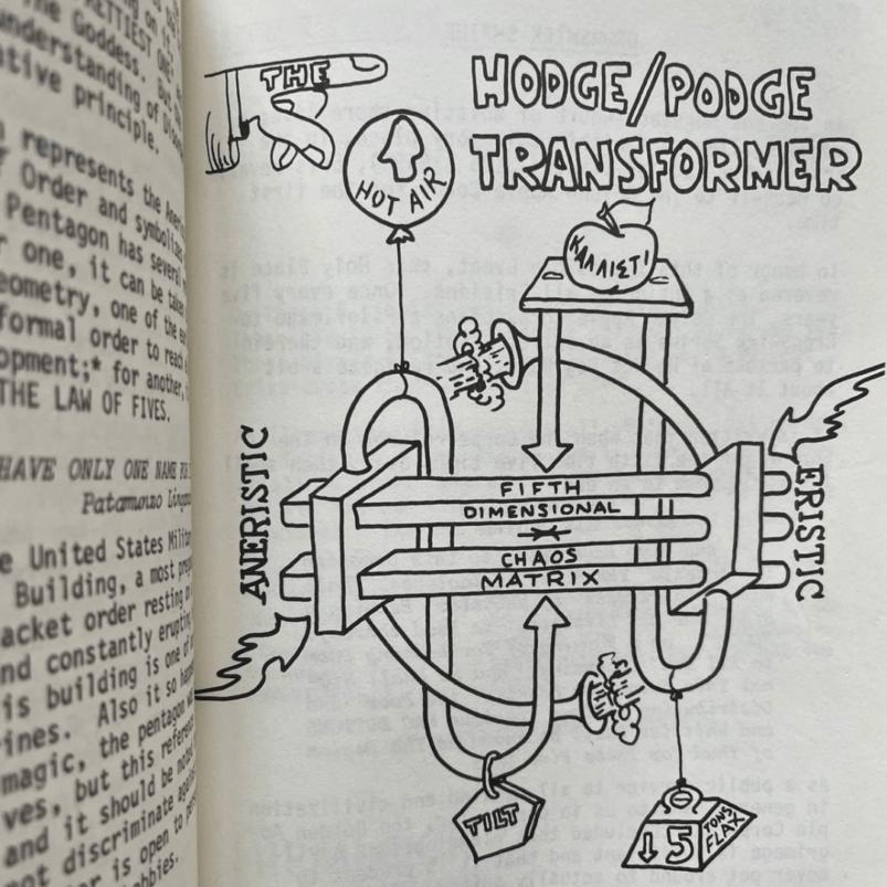 Principia Discordia Loompanics Edition Yellow Spiral Cover Robert Anton Wilson Discordianism Malaclypse The Younger Kerry Thornton