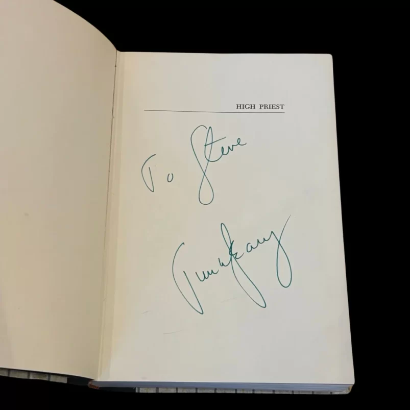 Signed First Edition of High Priest by Timothy Leary 1968 Psychedelic Autobiography LSD